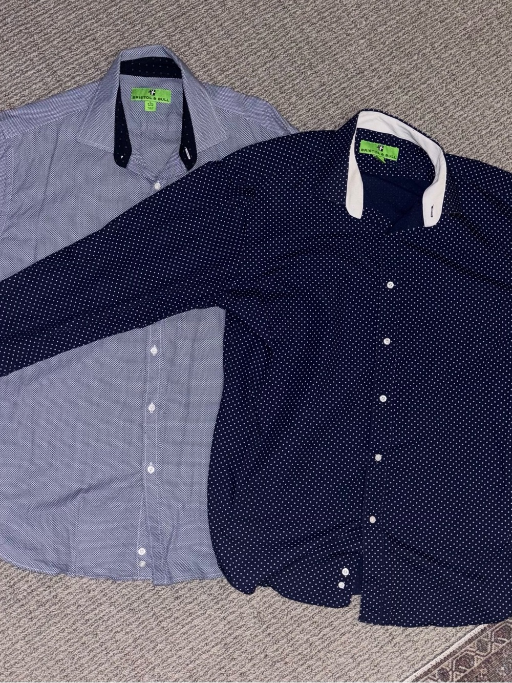 Bristol & Bull Men’s Dress Shirt Bundle — Size L (16-16.5, 34/35)